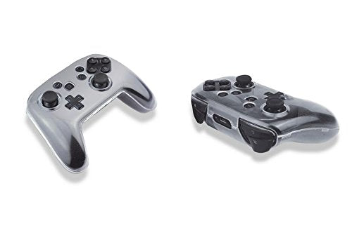 AOKADUTE Transparent Hard Crystal Case for Nintendo Switch Pro Controller - Protective Cover Shell, Clear Design