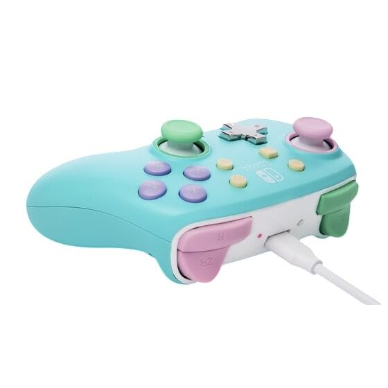 PowerA Nano Enhanced Wireless Controller for Nintendo Switch - Compact, Portable, Spring Dream Color, Model NSGP0347-01