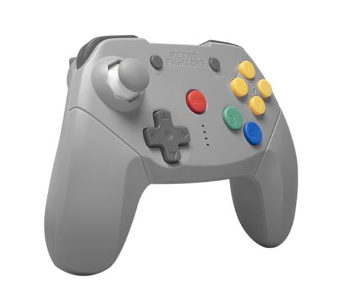 Retro Fighters Brawler64 Wireless Controller for Nintendo Switch - Bluetooth NSO Edition, Gray