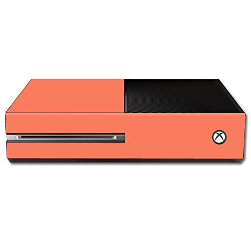 MightySkins Skin Compatible with Microsoft Xbox One - Solid Salmon | Protective, Durable, and Unique Vinyl Decal wrap Cover | Ea