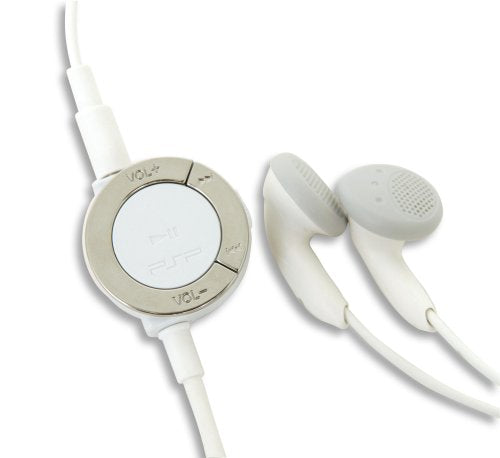 PlayStation PSP Headphones with Remote Control, White, Model 98551, Plastic Material