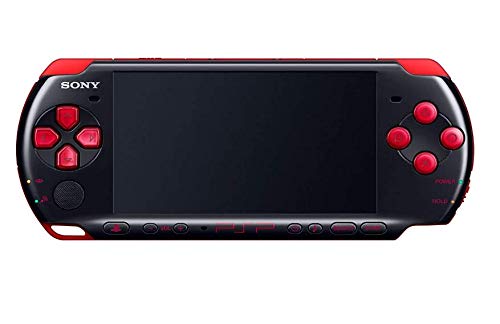 Sony PSP Slim and Lite 3000 Series Handheld Gaming Console with 2 Batteries and Memory Card (Black/Red) (Renewed)