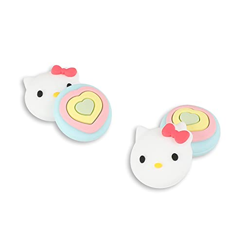 PERFECTSIGHT Cute Switch Thumb Grip Caps Compatible with Nintendo Switch OLED/Lite Console Kawaii Soft Silicone Analog Stick Button Cover for Ns Joycon Controller 4PCS Anime Joystick Caps (Kitty)