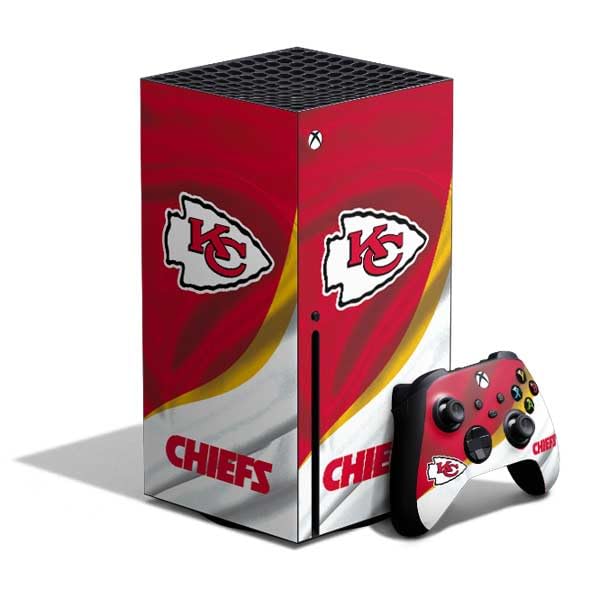Skinit Decal Gaming Skin Compatible with Xbox Series X Bundle - Officially Licensed NFL Kansas City leaders Design