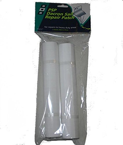 PSP Tape - Dacron Sail Repair Patch - 24cm x 37 cm ~ 9.4 x 14.5 (White)