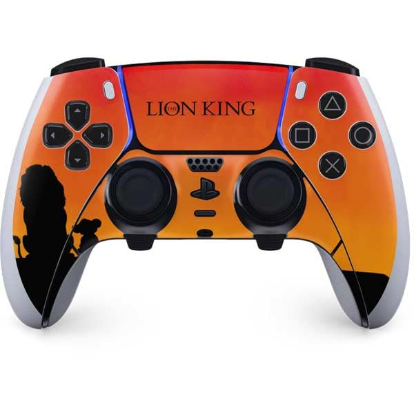 Skinit Decal Gaming Skin Compatible with PS5 DualSense Edge Pro Controller - Officially Licensed Disney The Lion King Movie Poster Art Design