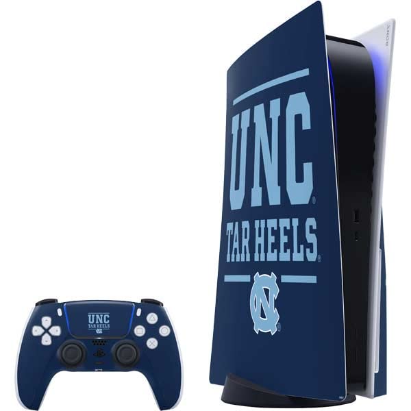 Skinit Decal Gaming Skin Compatible with PS5 Bundle - Officially Licensed University of North Carolina University of Tar Heels Design