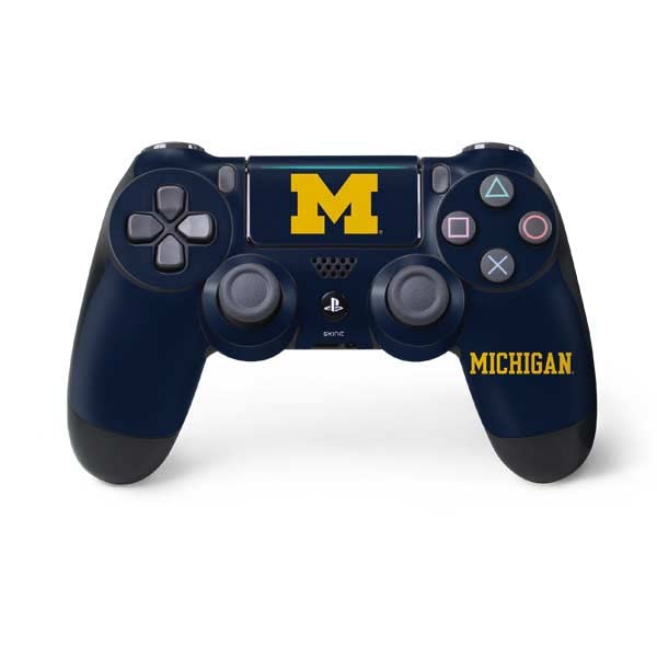 Skinit Decal Gaming Skin Compatible with PS4 Pro/Slim Controller - Officially Licensed University of Michigan M Logo Design