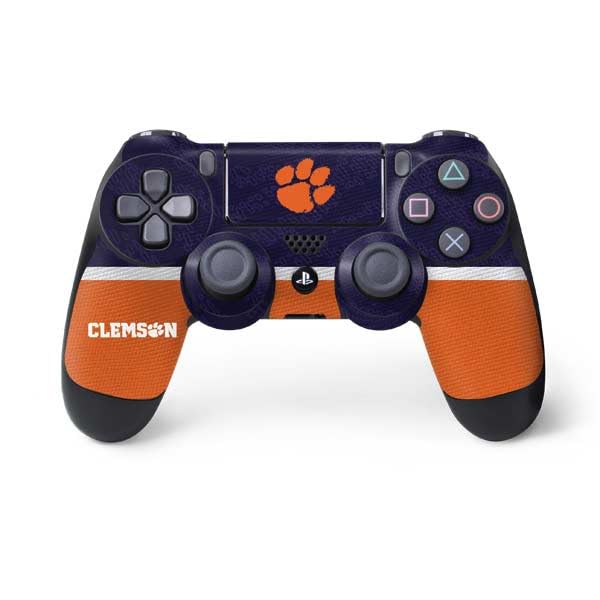 Skinit Decal Gaming Skin Compatible with PS4 Controller - Officially Licensed Clemson University Paw Logo Design