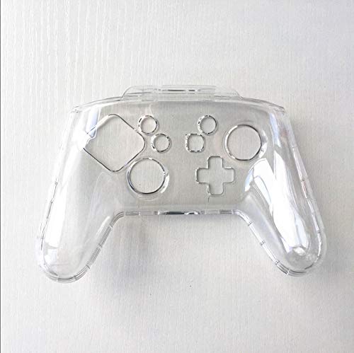 AOKADUTE Transparent Hard Crystal Case for Nintendo Switch Pro Controller - Protective Cover Shell, Clear Design