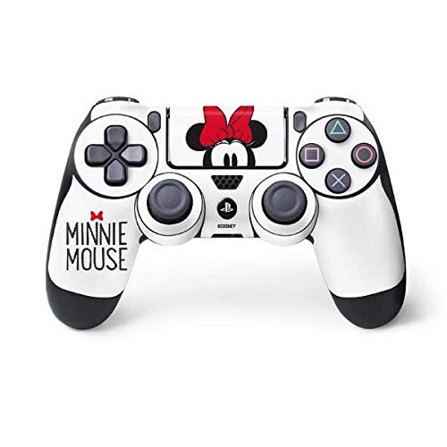 Skinit Decal Gaming Skin Compatible with PS4 Controller - Officially Licensed Disney Minnie Mouse Design