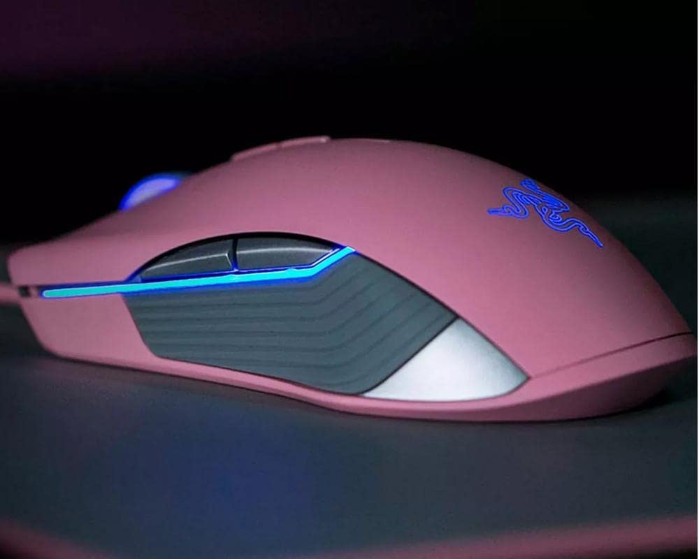 Razer Lancehead TE Gaming Mouse - 16,000 DPI, Chroma RGB, 8 Programmable Buttons - Wired - Quartz Pink - Model RZ01-02130400-R3M1