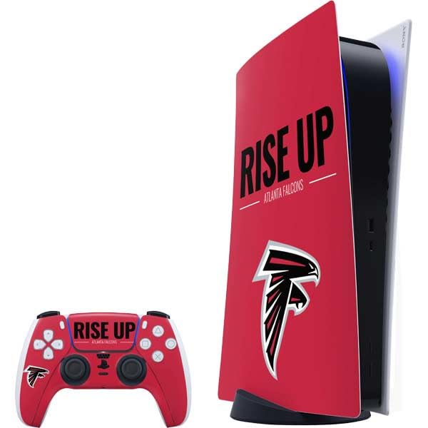 Skinit Decal Gaming Skin Compatible with PS5 Bundle - Officially Licensed NFL Atlanta Falcons Team Motto Design