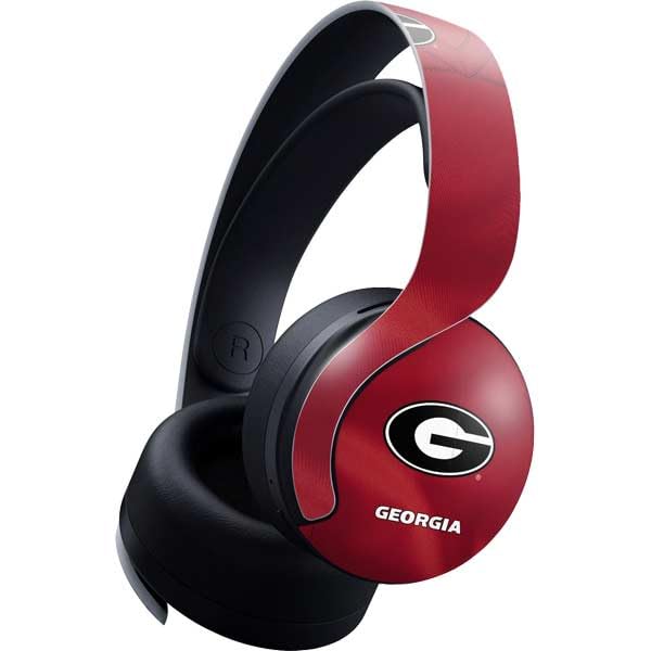 Skinit Decal Gaming Skin Compatible with Pulse 3D Wireless Headset for PS5 - Officially Licensed University of Georgia Red Jersey Design