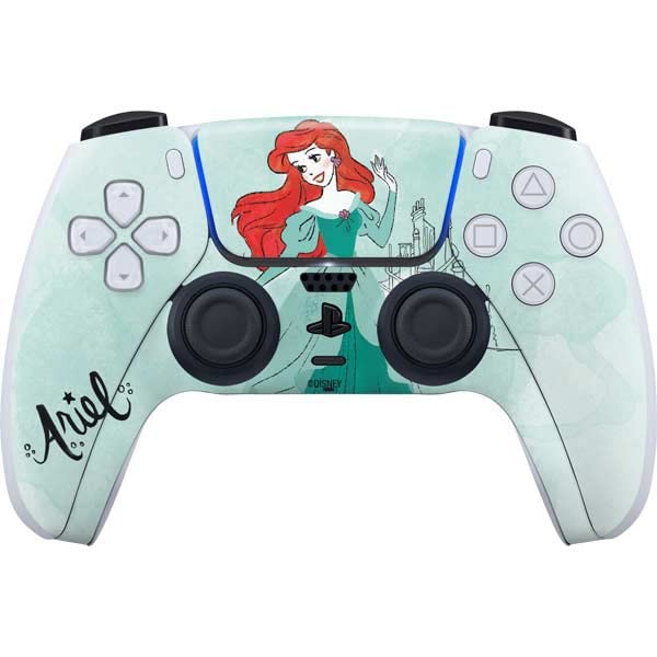 Skinit Decal Gaming Skin Compatible with PS5 Controller - Officially Licensed Disney Princess Ariel Design