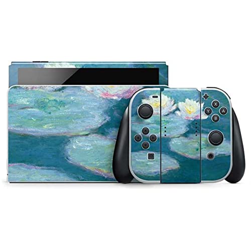 Skinit Decal Gaming Skin Compatible with Nintendo Switch OLED (2021) - Officially Licensed Waterlilies Evening by Monet Design