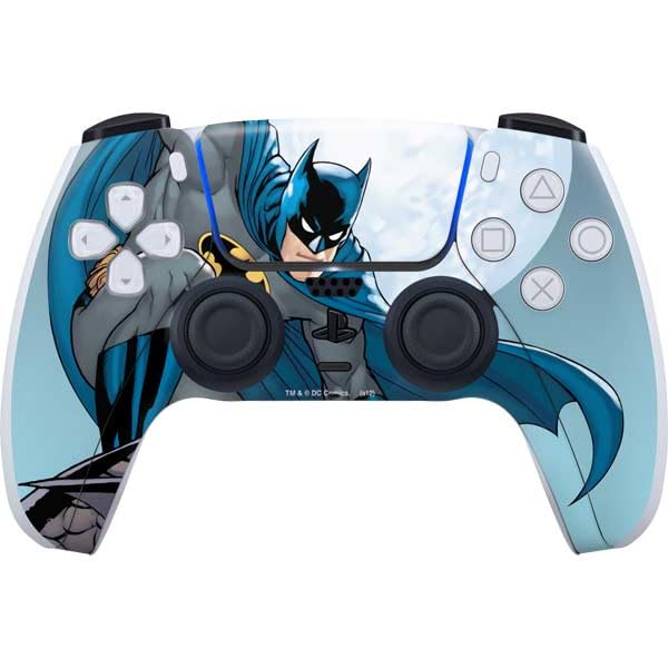 Skinit Decal Gaming Skin Compatible with PS5 Controller - Officially Licensed DC Comics Batman Watches Over The City Design