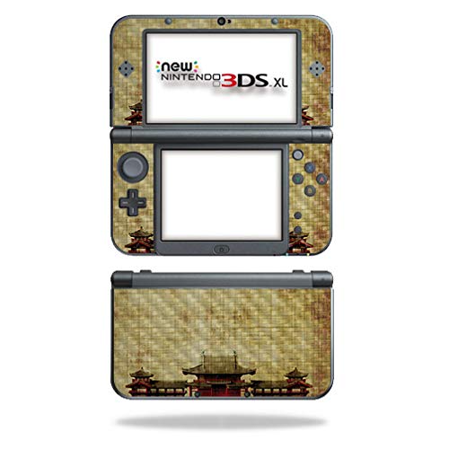 MightySkins Carbon Fiber Skin for Nintendo New 3DS XL (2015) - Japanese Pagoda | Protective Durable Textured Carbon Fiber Finish | Easy to Apply Remove and Change Styles | Made in The USA