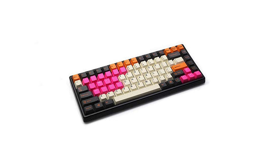 Big Chic Rubber Gaming Backlit Keycaps Set for Cherry MX Keyboards, Neon Pink, Includes Key Puller, Model 4718539007884