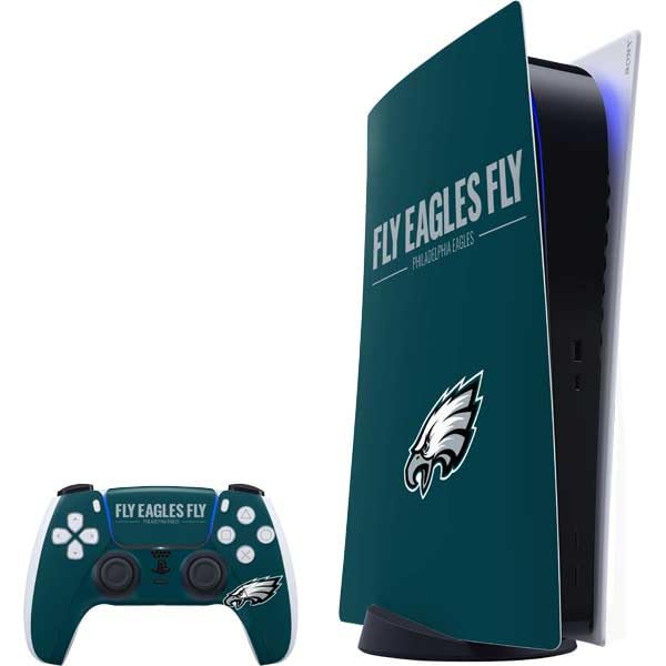 Skinit Decal Gaming Skin Compatible with PS5 Bundle - Officially Licensed NFL Philadelphia Eagles Team Motto Design