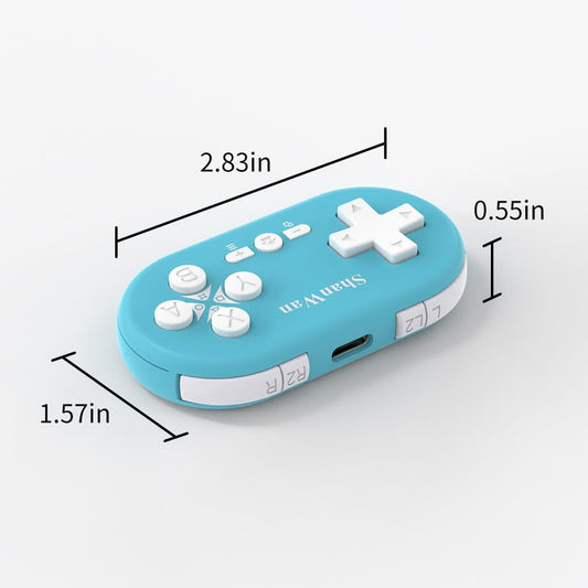ShanWan Bluetooth Mini Gamepad Controller for Switch, Windows, Android, iOS & PS4 - Kabrilan, Model Q36-XPS-KABRILAN