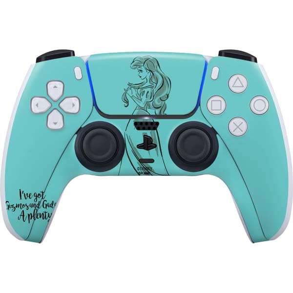 Skinit Decal Gaming Skin Compatible with PS5 Controller - Officially Licensed Disney Princess Ariel Gizmos and Gadgets Art Design