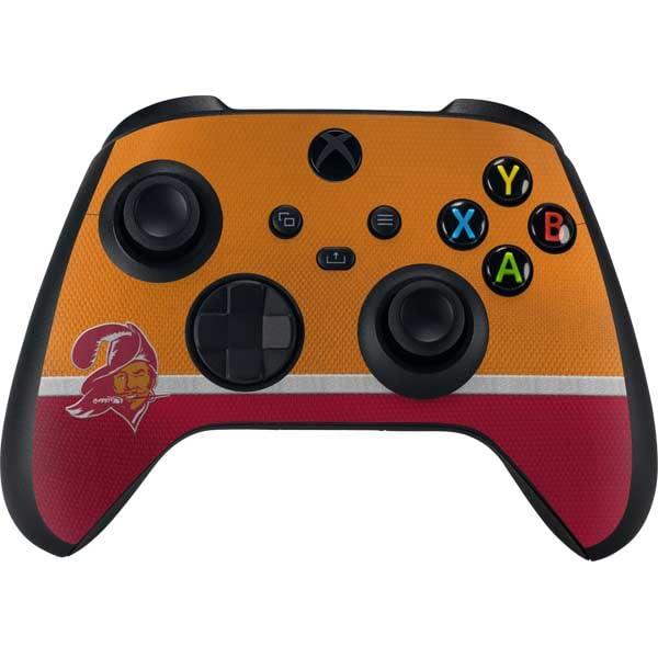 Skinit Decal Gaming Skin Compatible with Xbox Series X Controller - Officially Licensed NFL Tampa Bay Buccaneers Vintage Design