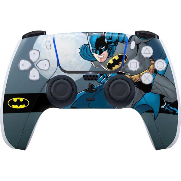 Skinit Decal Gaming Skin Compatible with PS5 Controller - Officially Licensed DC Comics Batman Ready for Action Design