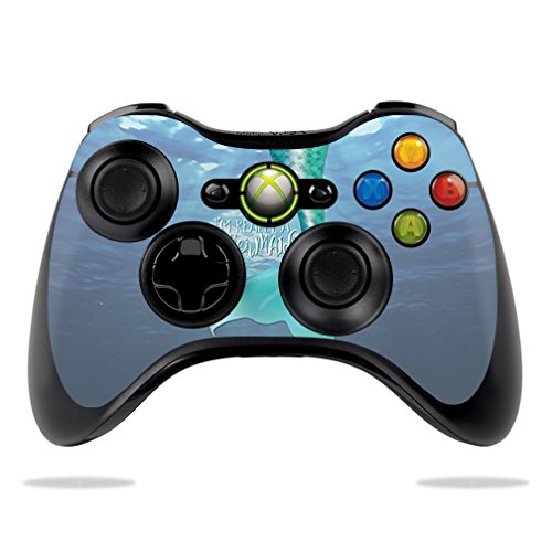 MightySkins Skin Compatible with Microsoft Xbox 360 Controller - Im Really A Mermaid | Protective, Durable, and Unique Vinyl wra