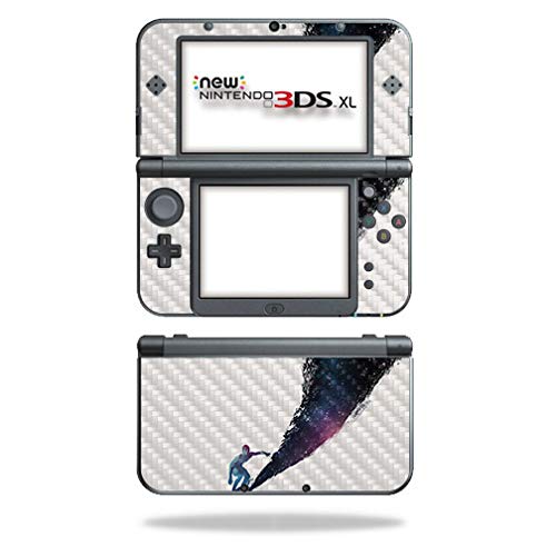 MightySkins Carbon Fiber Skin for Nintendo New 3DS XL (2015) - Surfing The Universe | Protective Durable Textured Carbon Fiber Finish | Easy to Apply Remove and Change Styles | Made in The USA