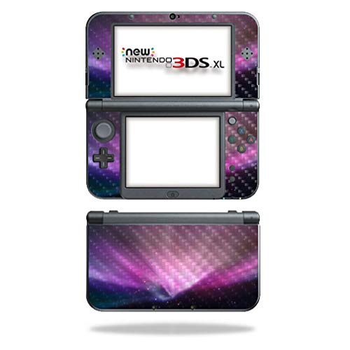 MightySkins Carbon Fiber Skin for Nintendo New 3DS XL (2015) - Spaced Out | Protective Durable Textured Carbon Fiber Finish | Easy to Apply Remove and Change Styles | Made in The USA