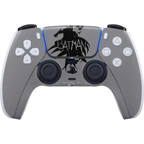 Skinit Decal Gaming Skin Compatible with PS5 Controller - Officially Licensed DC Comics Batman Silhouette Art Design