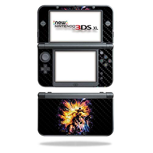 MightySkins Carbon Fiber Skin for Nintendo New 3DS XL (2015) - Leo Galaxy | Protective Durable Textured Carbon Fiber Finish | Easy to Apply Remove and Change Styles | Made in The USA