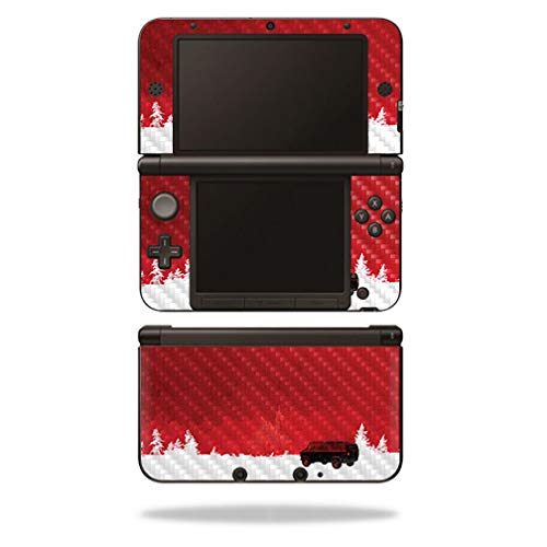 MightySkins Carbon Fiber Skin for Nintendo 3DS XL Original (2012-2014) - Waiting in The Van | Protective Durable Textured Carbon Fiber Finish | Easy to Apply | Made in The USA
