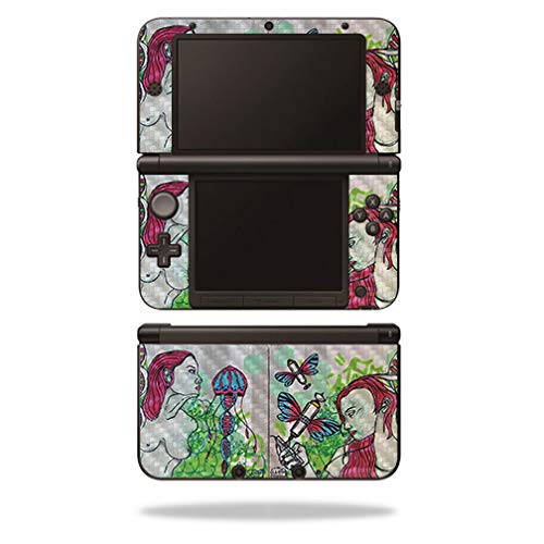 MightySkins Carbon Fiber Skin for Nintendo 3DS XL Original (2012-2014) - Modern Technology | Protective Durable Textured Carbon Fiber Finish | Easy to Apply | Made in The USA