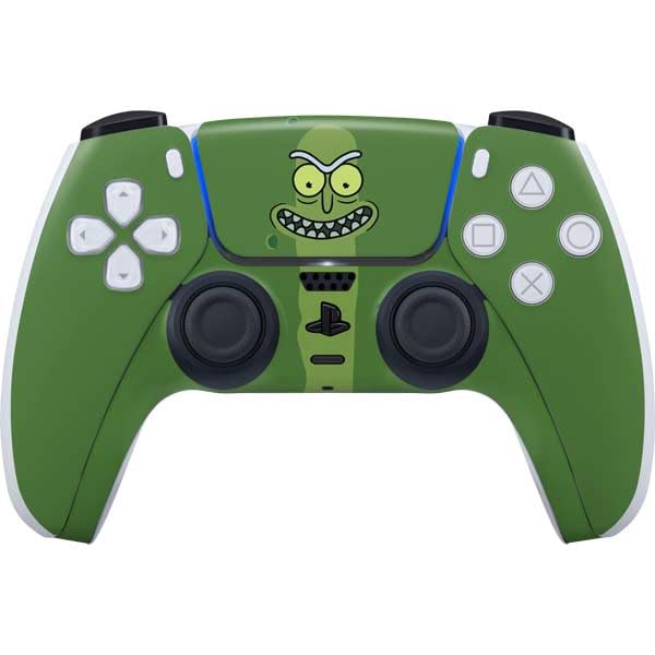 Skinit Decal Gaming Skin Compatible with PS5 Controller - Officially Licensed Adult Swim Rick and Morty Pickle Rick Design