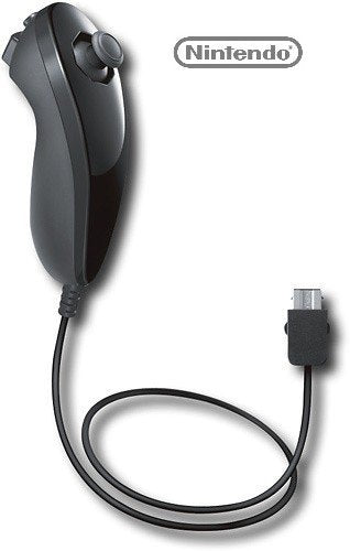 Wii Nunchuck Black (Bulk Packing) (refurbished)