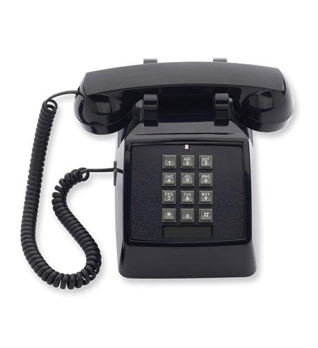 Scitec 2510D Analog Corded Desk Bell - Black, 1 Line, Model SCI-25012