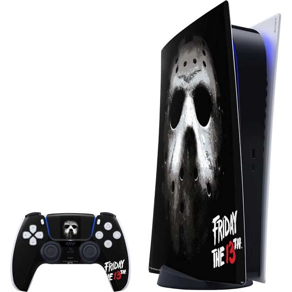 Skinit Decal Gaming Skin Compatible with PS5 Digital Edition Bundle - Officially Licensed Warner Bros Friday The 13th Jason Voorhees Design
