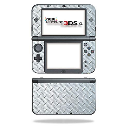 MightySkins Carbon Fiber Skin for Nintendo New 3DS XL (2015) - Diamond Plate | Protective Durable Textured Carbon Fiber Finish | Easy to Apply Remove and Change Styles | Made in The USA