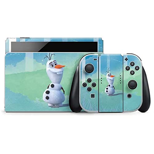 Skinit Decal Gaming Skin Compatible with Nintendo Switch OLED (2021) - Officially Licensed Disney Frozen II Olaf Design