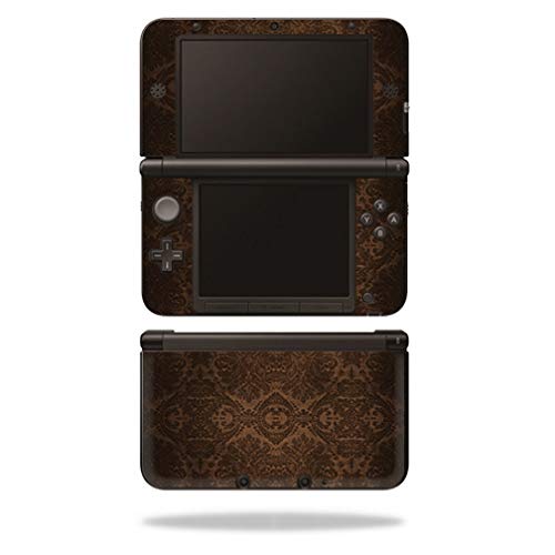 MightySkins Skin Compatible with Nintendo 3DS XL Original (2012-2014) - Brown Linen | Protective, Durable, and Unique Vinyl wrap