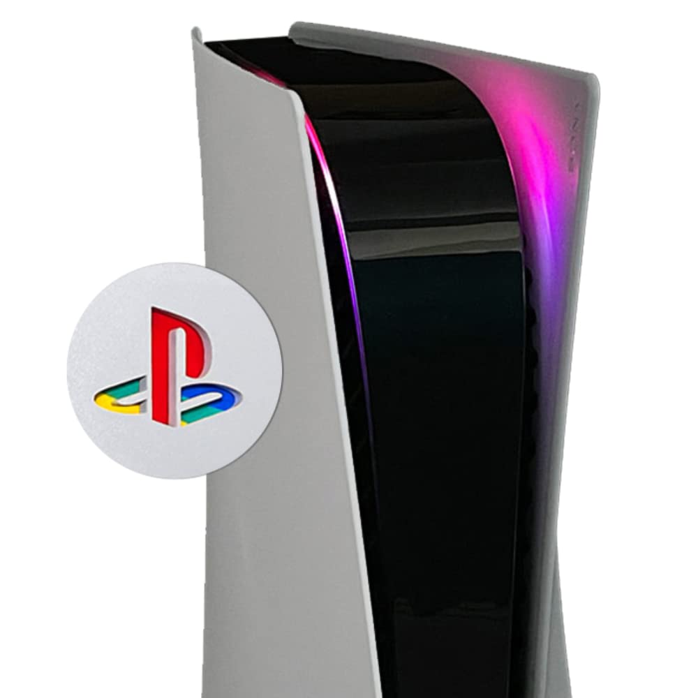 Power Light Decal and Underlay Sticker Combo for PS5 Playstation 5 (Pink/Purple)