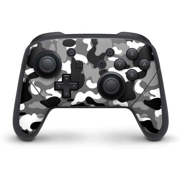 Skinit Decal Gaming Skin Compatible with Nintendo Switch Pro Controller - Neutral Street Camo Design
