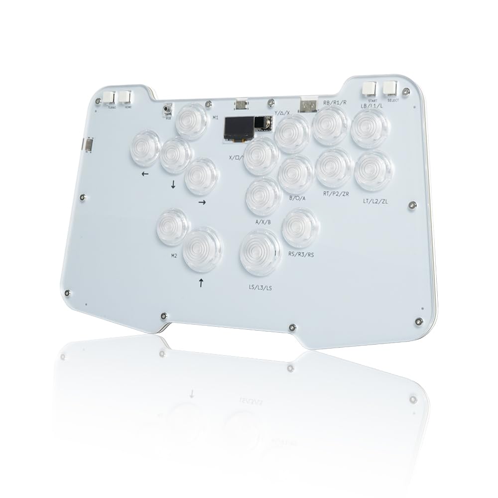 Duelpad Leverless Controller Arcade Stick, Zen16 Arcade Controller for PC/PS3/PS4/PS5/Switch/Steam, All-Button Arcade Fight Stic