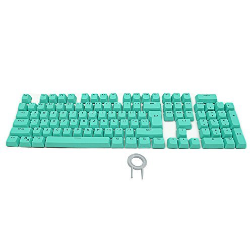 Bossi 104 PBT Replacement Keycaps Set - Double-shot Backlit for Mechanical Keyboard - Cyan