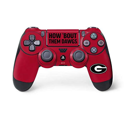 Skinit Decal Gaming Skin Compatible with PS4 Controller - Officially Licensed University of Georgia How Bout Them Dawgs Design