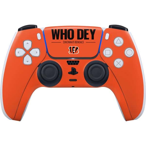 Skinit Decal Gaming Skin Compatible with PS5 Controller - Officially Licensed NFL Cincinnati Bengals Team Motto Design