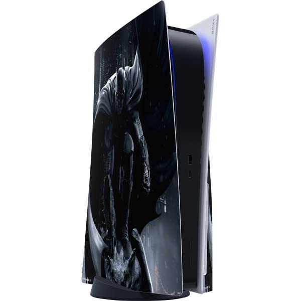 Skinit Decal Gaming Skin Compatible with PS5 Console - Officially Licensed DC Comics Arkham Origins Batman in Action Pose Design
