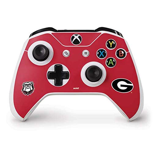 Skinit Decal Gaming Skin Compatible with Xbox One S Controller - Officially Licensed University of Georgia Logo Red Design